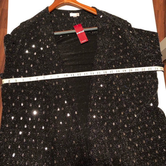 Sequins Open front Cardigan Size 14/16 - Picture 8 of 13
